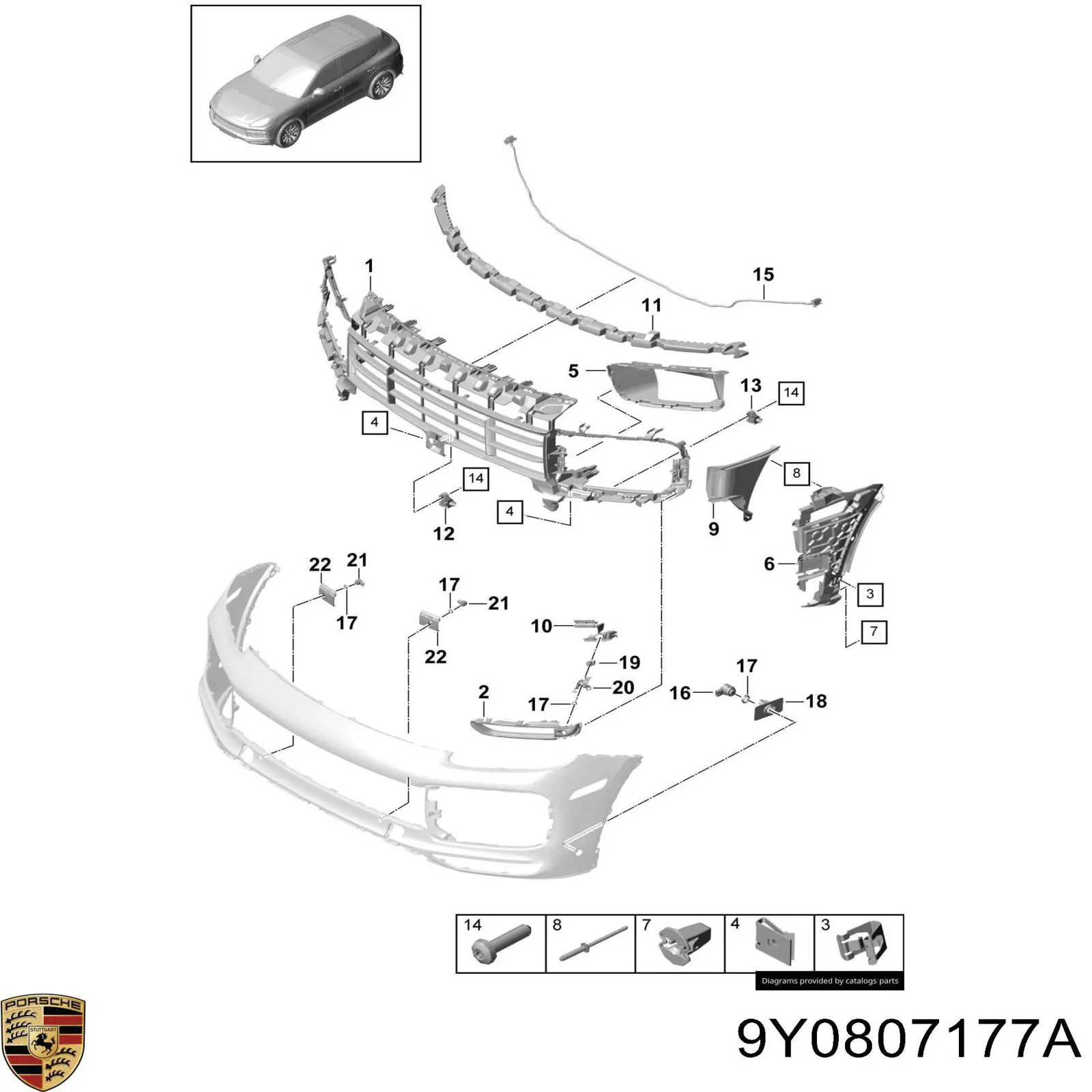  9Y0807177D Porsche