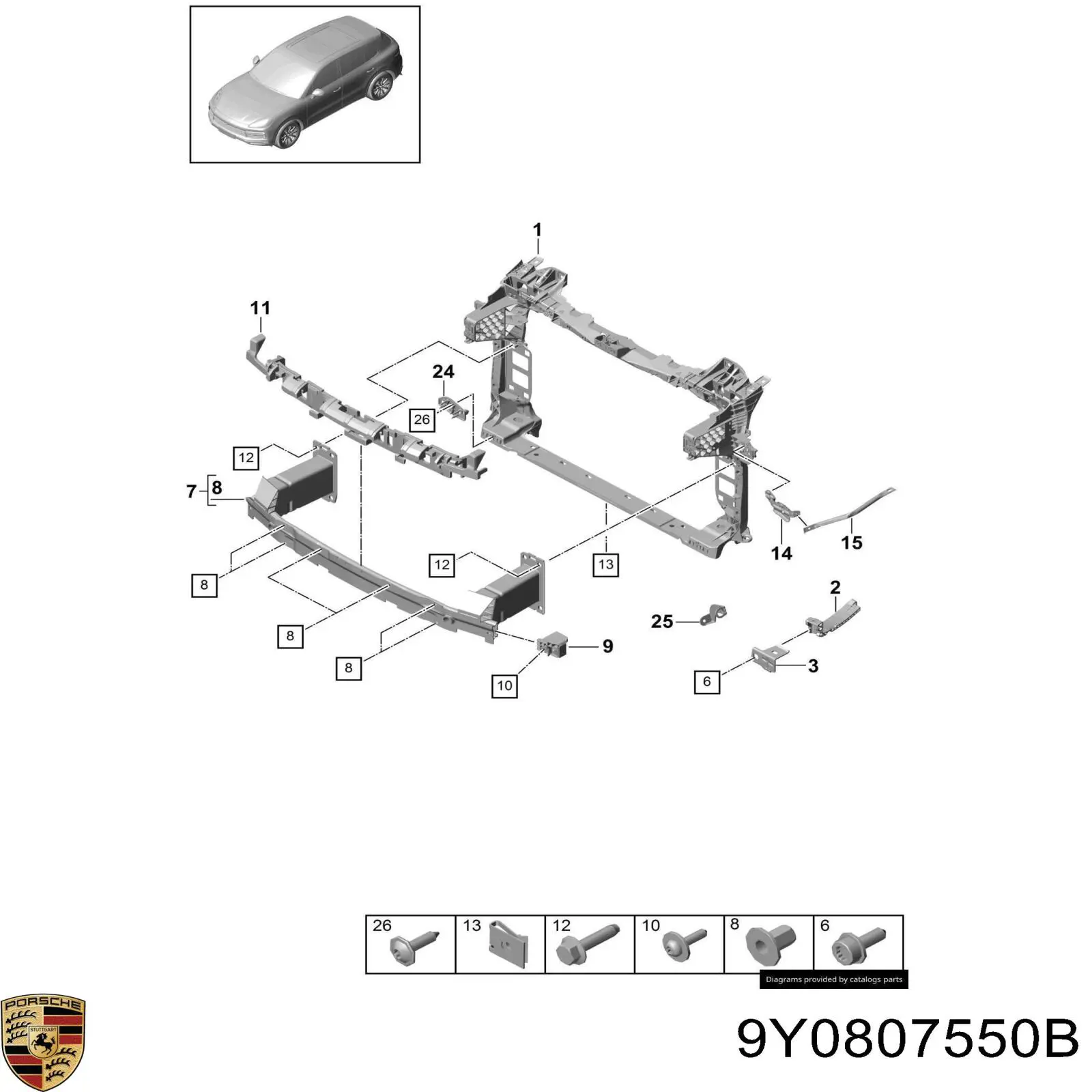  Porsche 9Y0807550B ціна, від 25.42 USD
