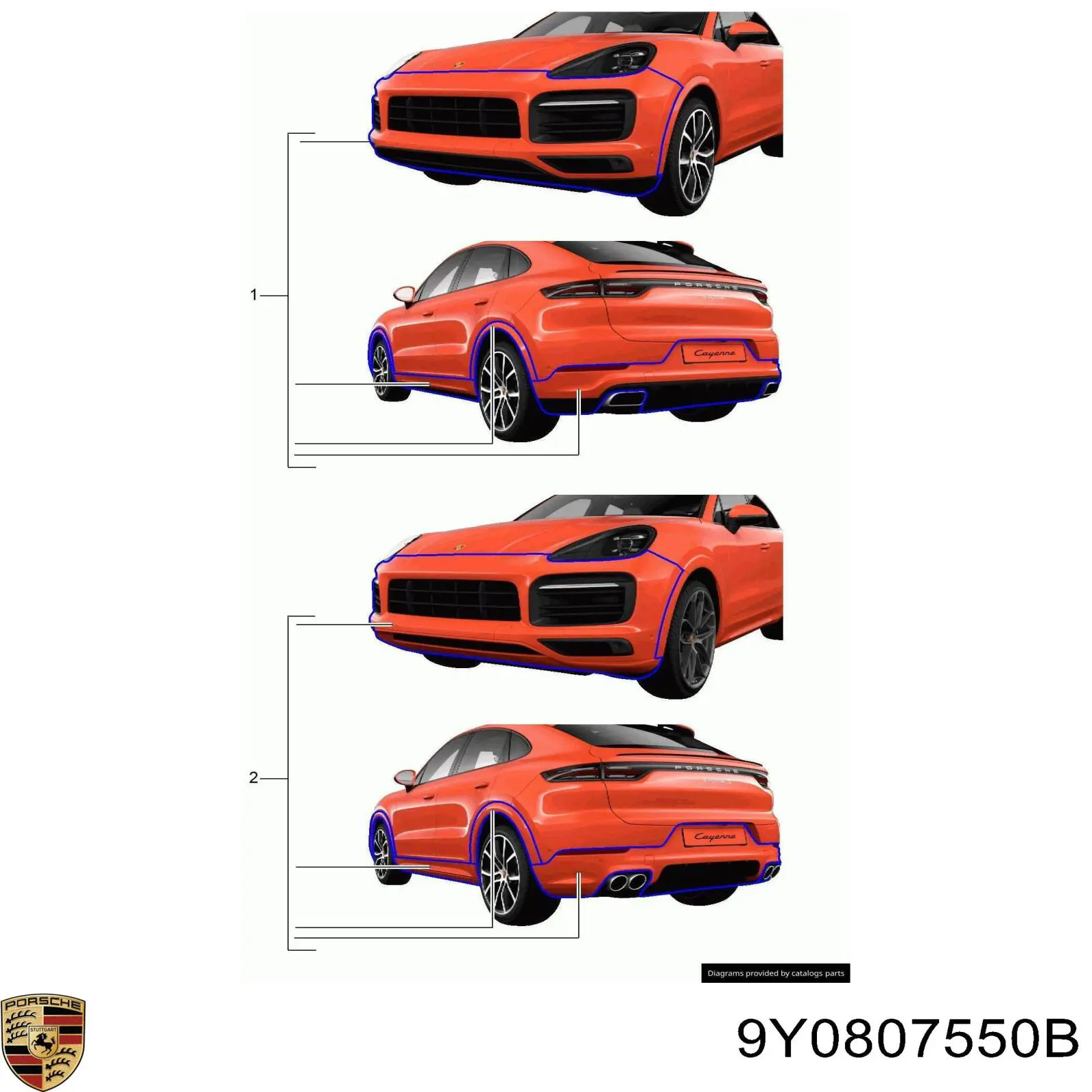  9Y0807550B Porsche