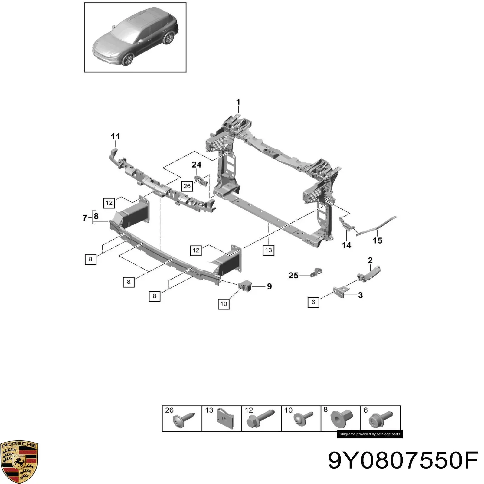  9Y0807550F Porsche