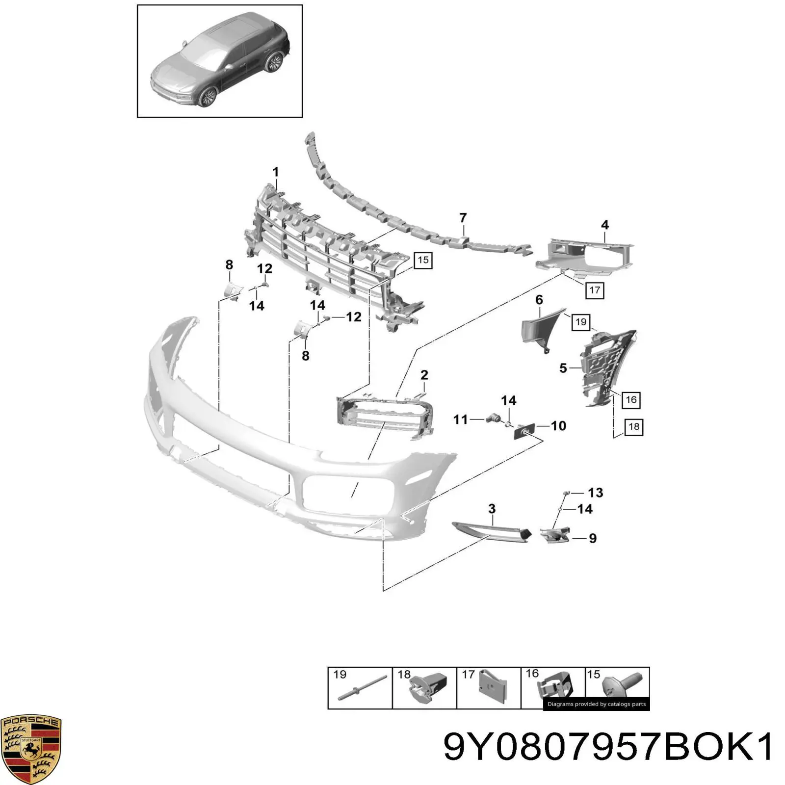  9Y0807957BOK1 Porsche