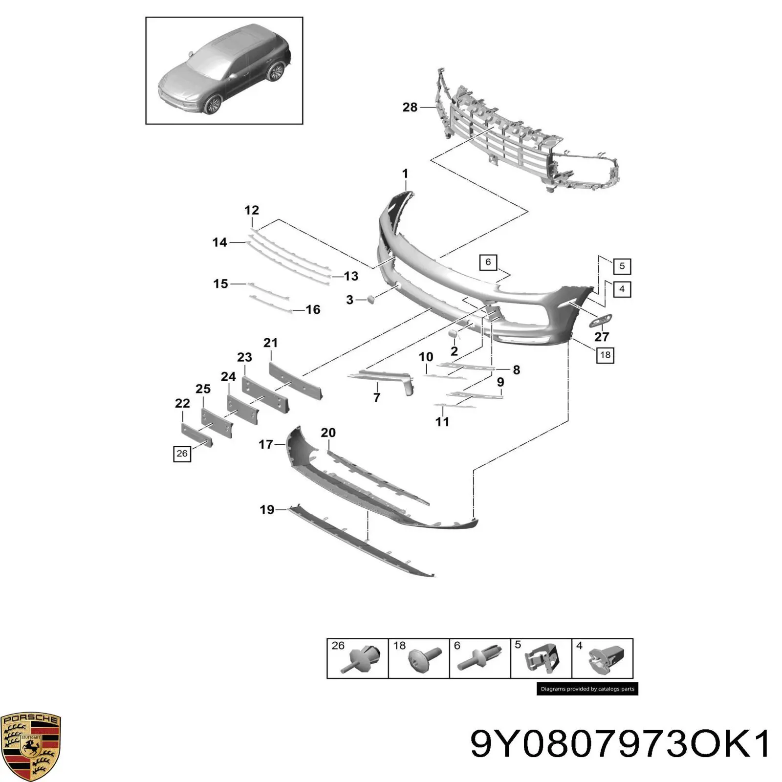  9Y0807973OK1 Porsche