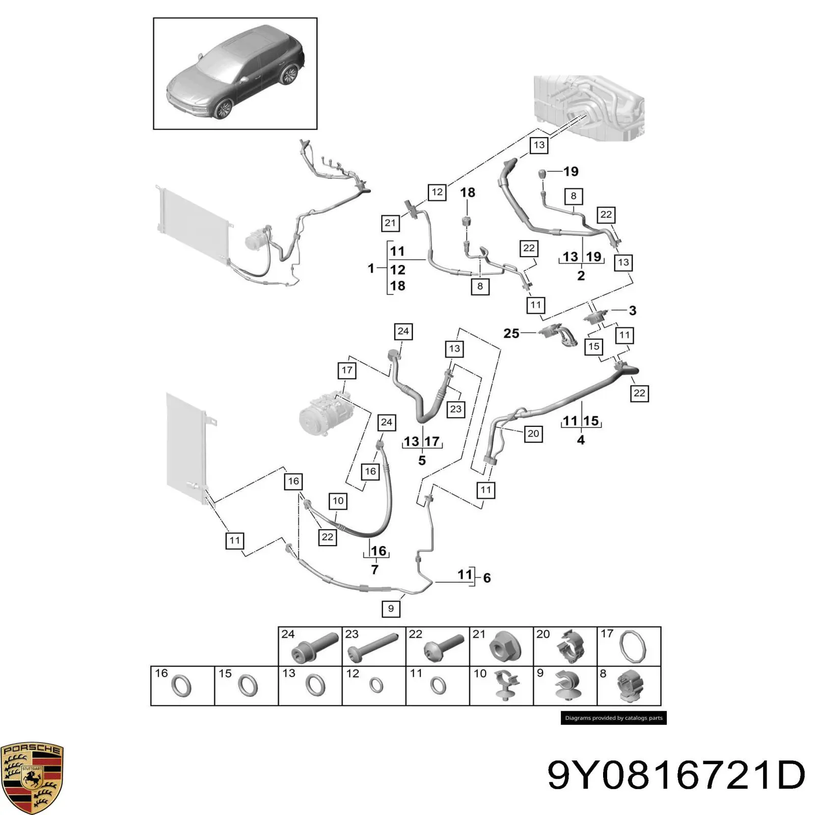 9Y0816721D Porsche 