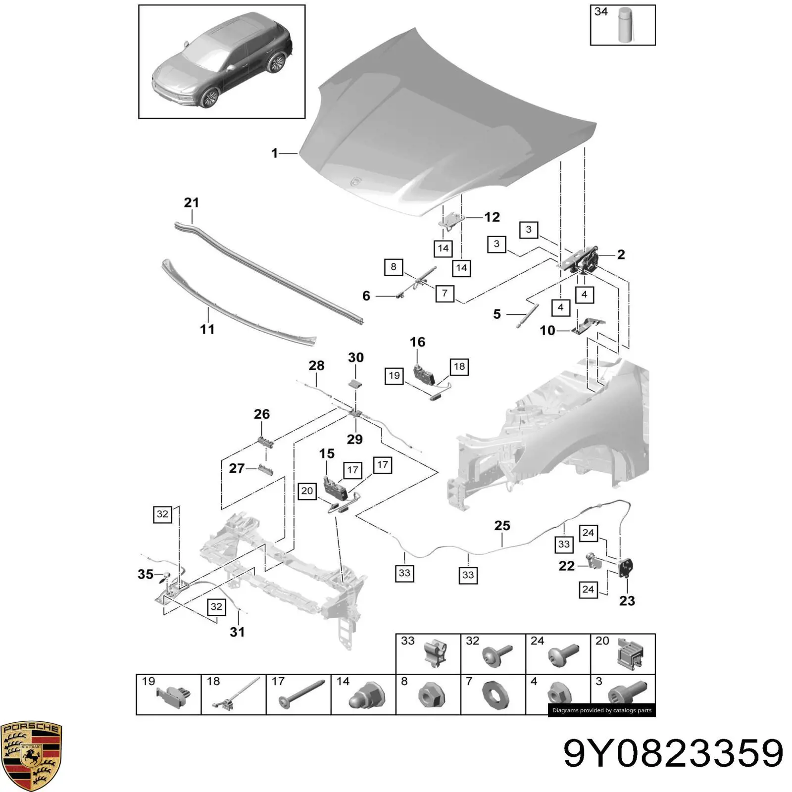 644140 Stabilus Стійка капота