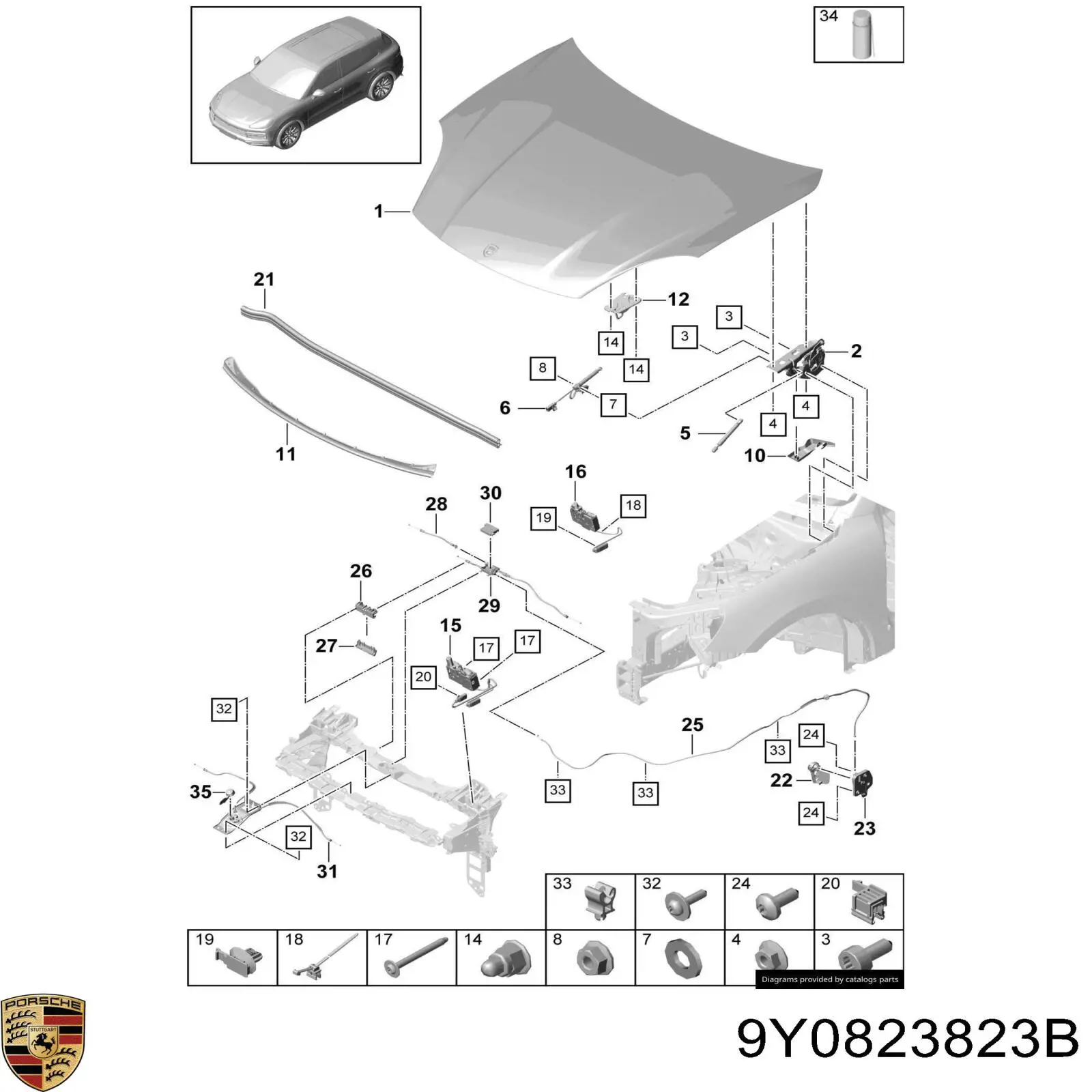 9Y0823823B Porsche 