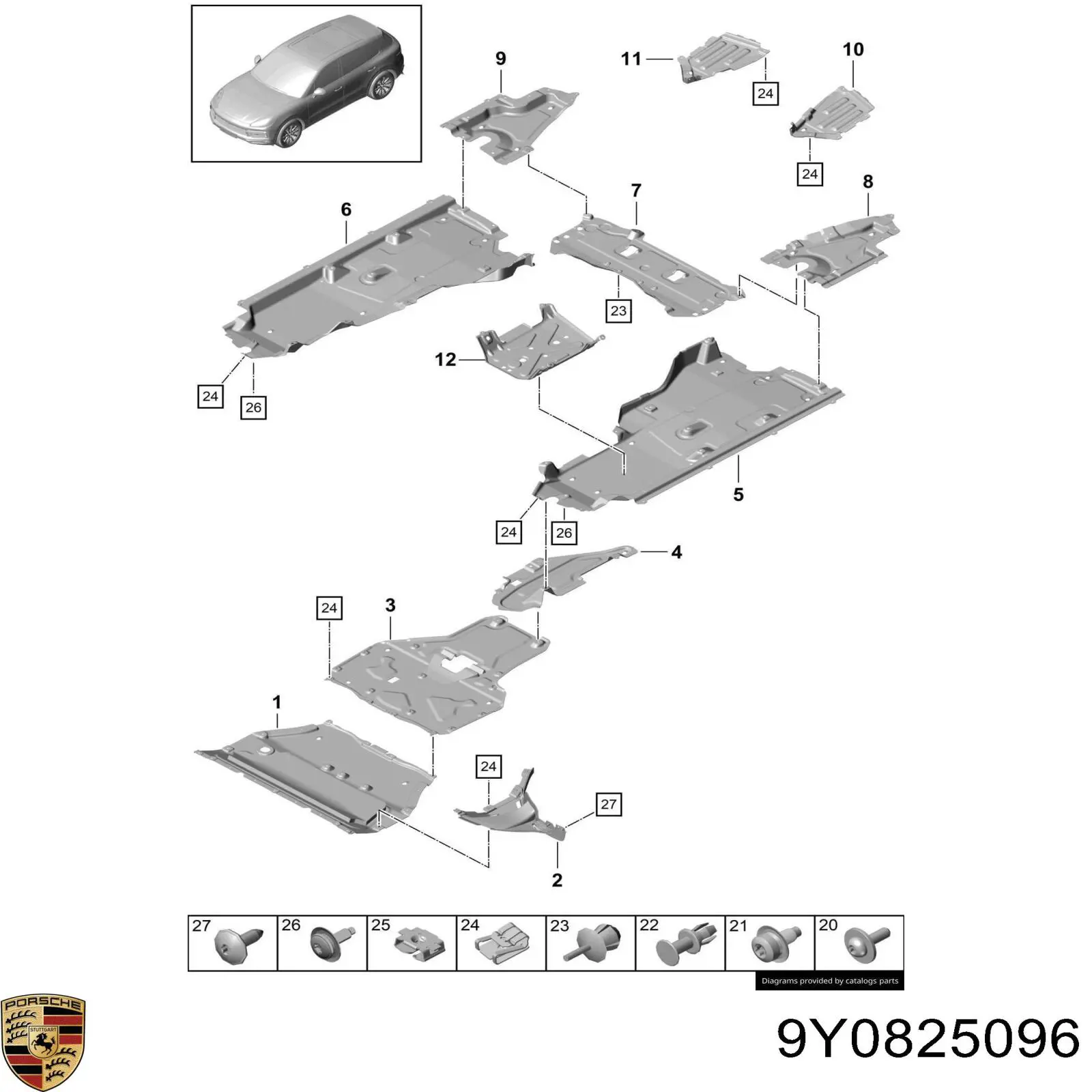  Porsche 9Y0825096 ціна, від 33.87 USD