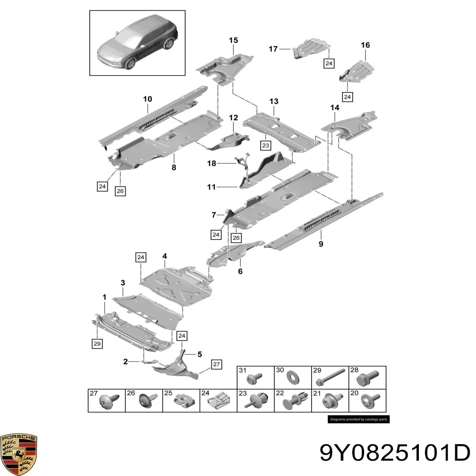  9Y0825101D Porsche