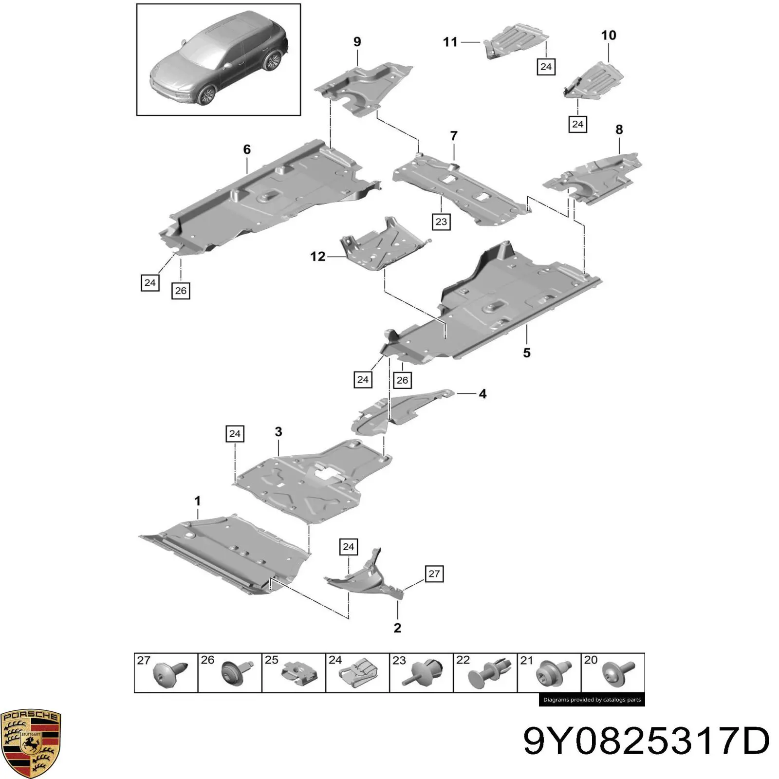  9Y0825317D Porsche