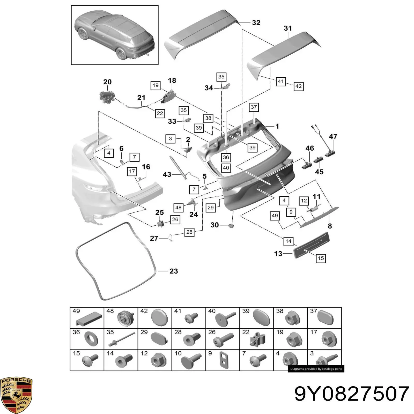 9Y0827507 Porsche 