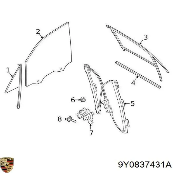 9Y0837431 Porsche 