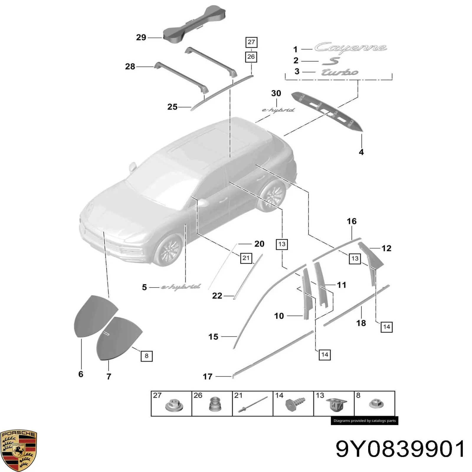  9Y0839901B Porsche