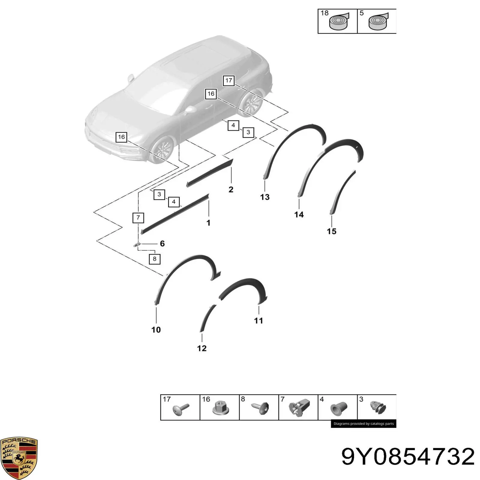 9Y0854732 Porsche 