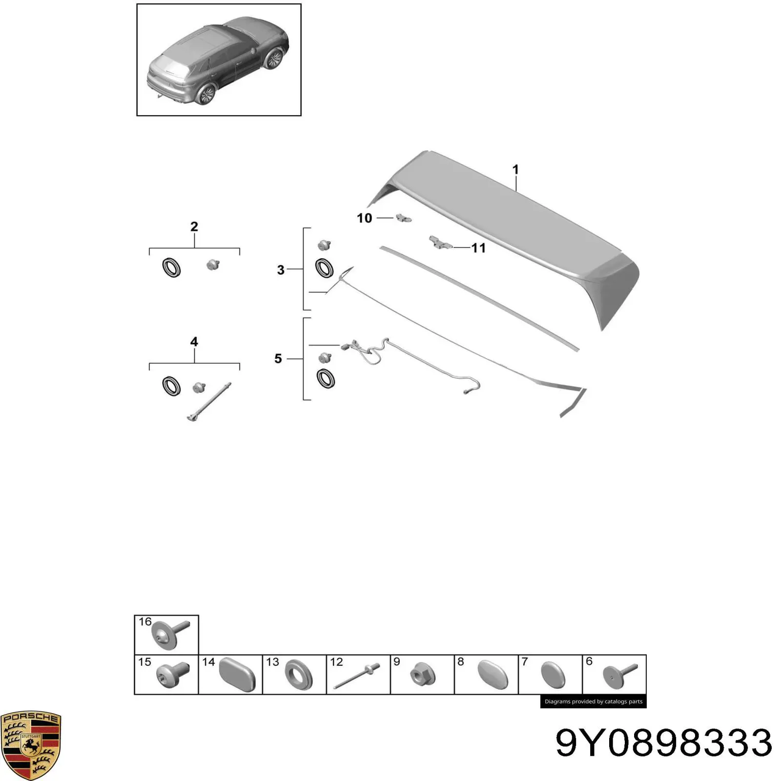 9Y0898333 Porsche 