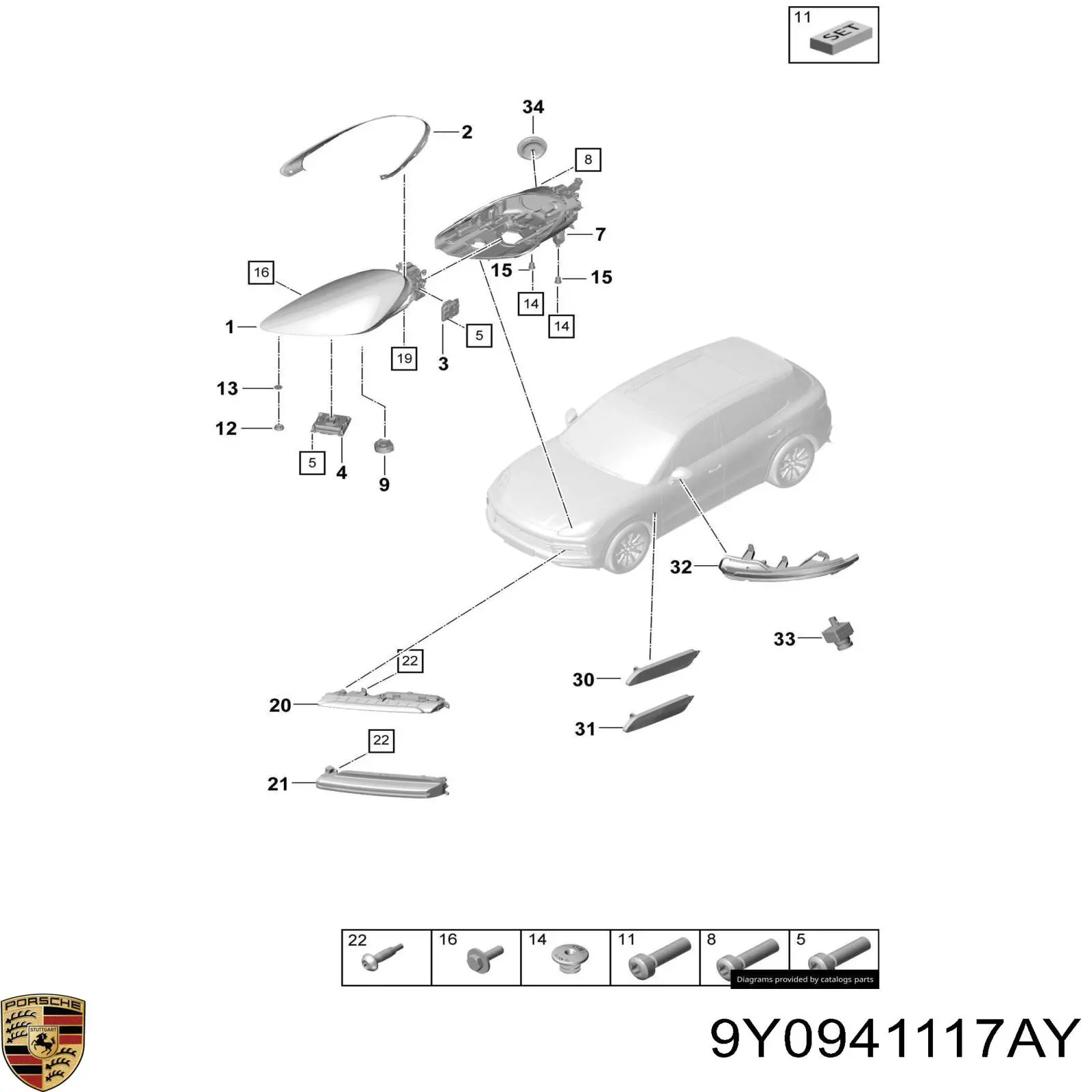 9Y0941117AY Porsche 