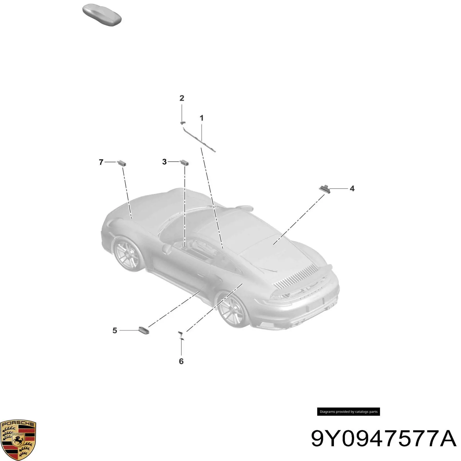 9Y0947577A Porsche 