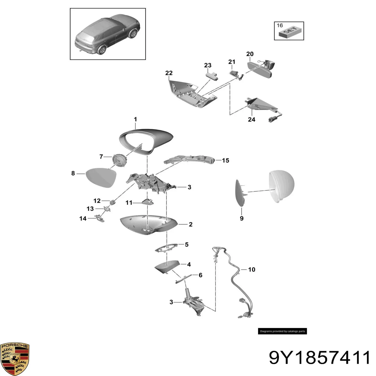 9Y1857411 Porsche 