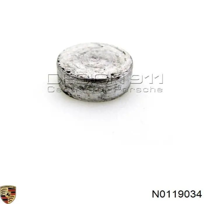 N0119034 Porsche заглушка гбц/блоку циліндрів