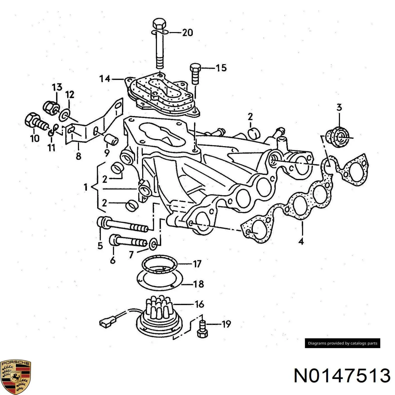 Болт кріплення форсунки 90006721101 Porsche