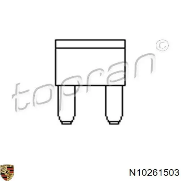 N10261503 Porsche Запобіжник