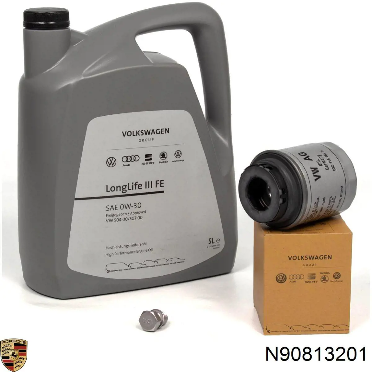 Пробка піддона двигуна N90813201 Porsche