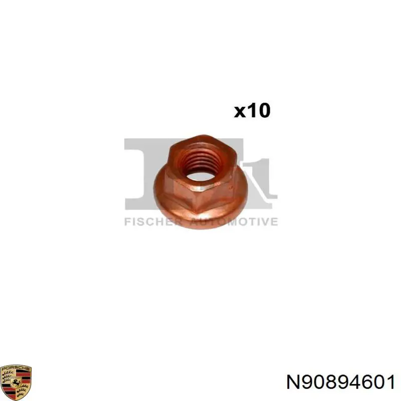 Гайка кріплення приймальної труби глушника (штанів) B10639 Borsehung