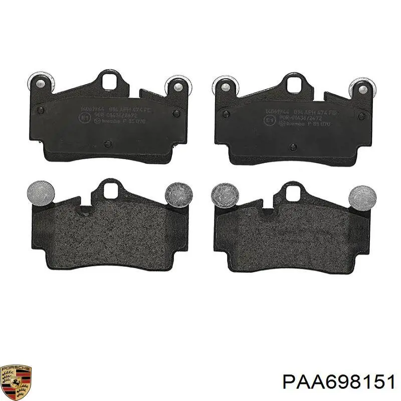Купити PAA698151 Porsche Колодки гальмівні передні, дискові