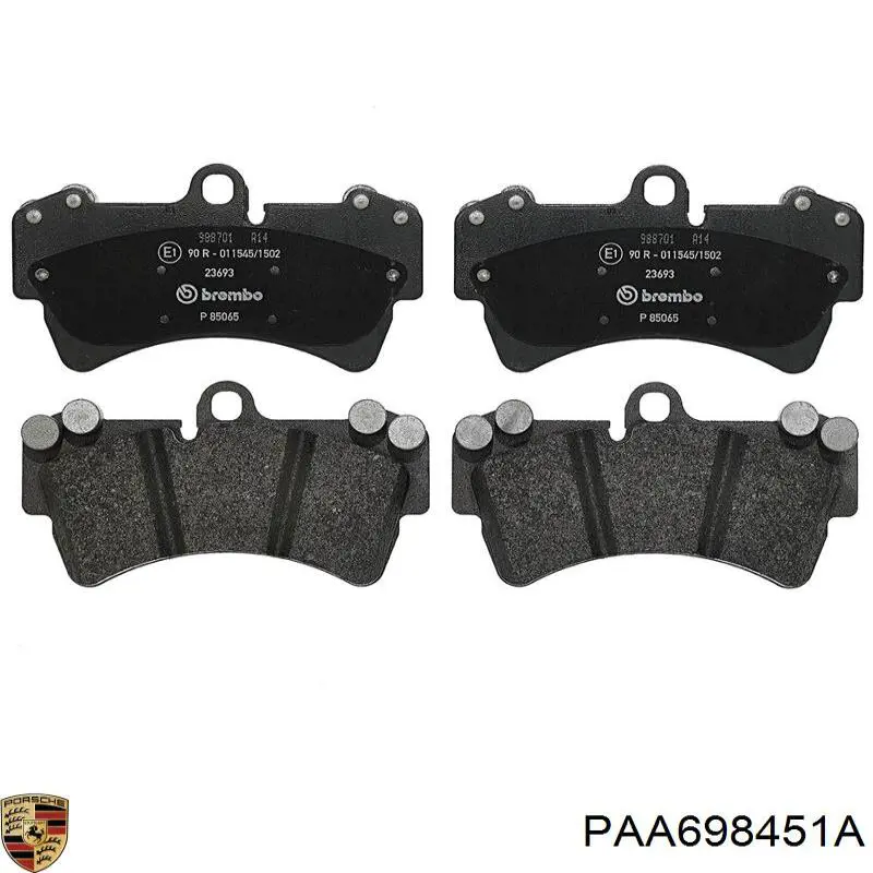 Купити PAA698451A Porsche Задні колодки