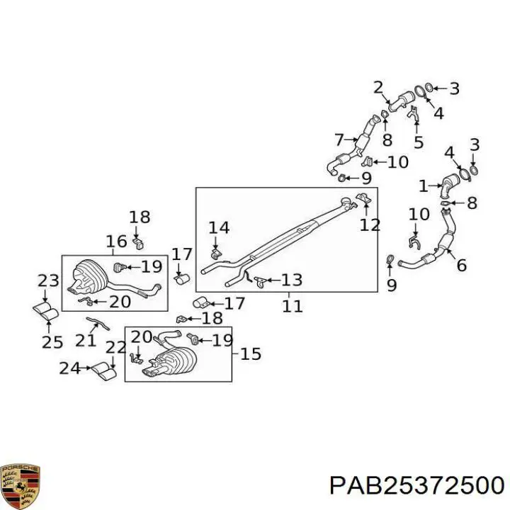  Porsche PAB25372500 ціна, від 79.24 USD