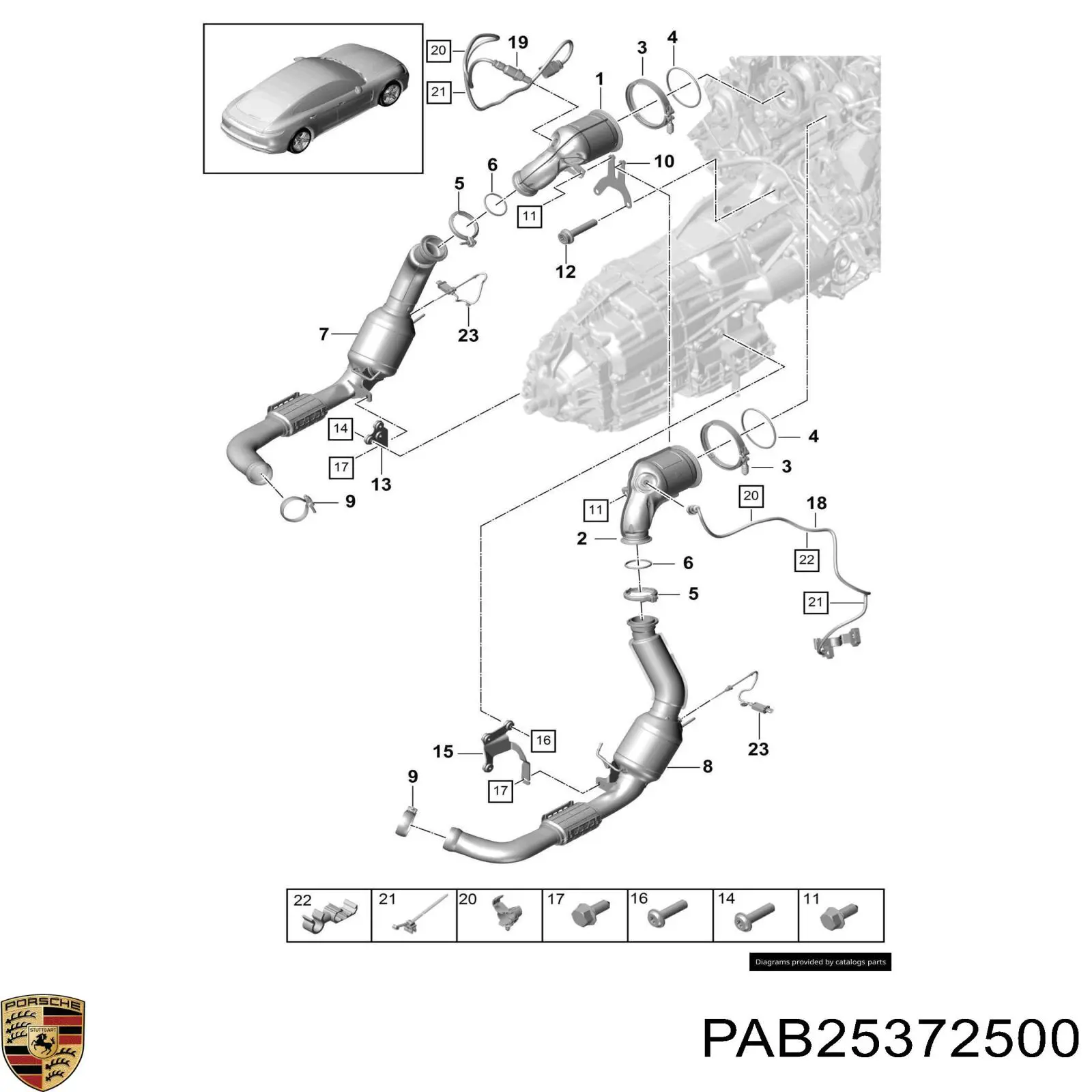  PAB25372500 Porsche