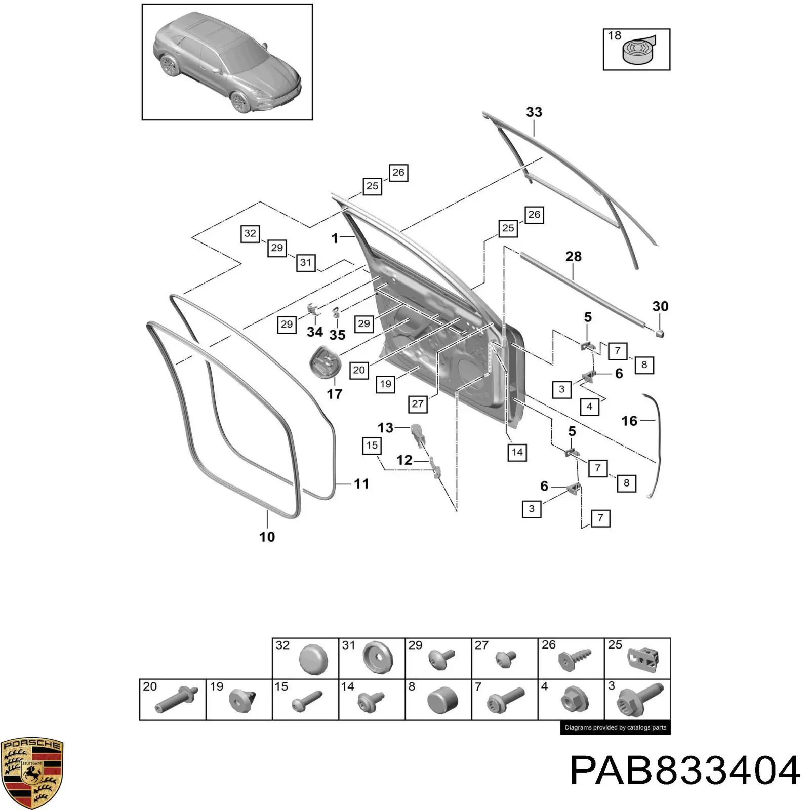 PAB833404 Porsche 