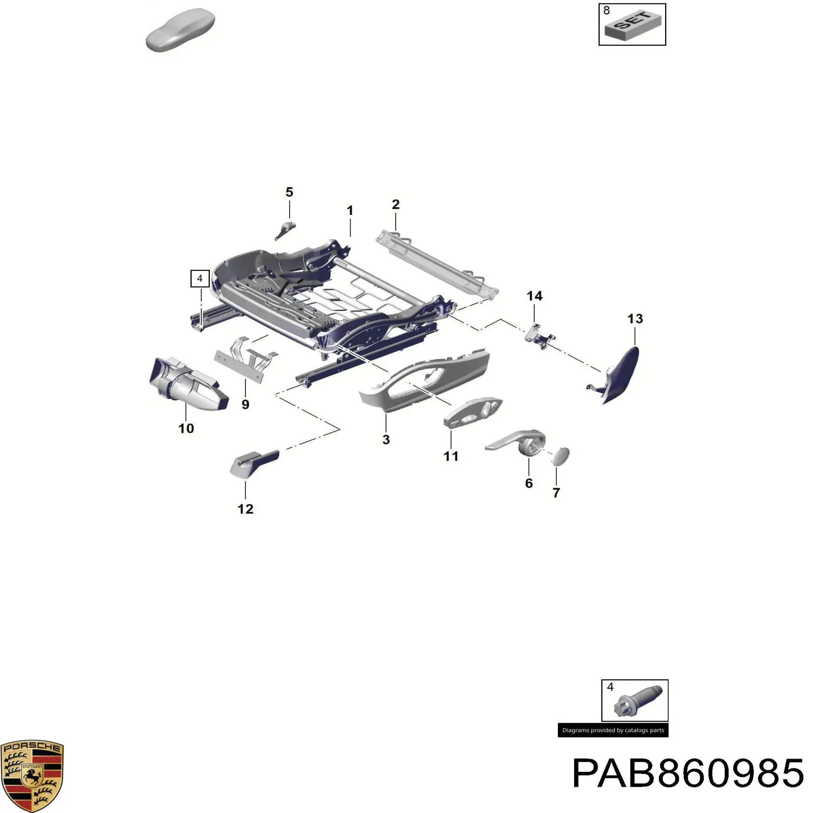  Porsche PAB860985 ціна, від 294.87 USD