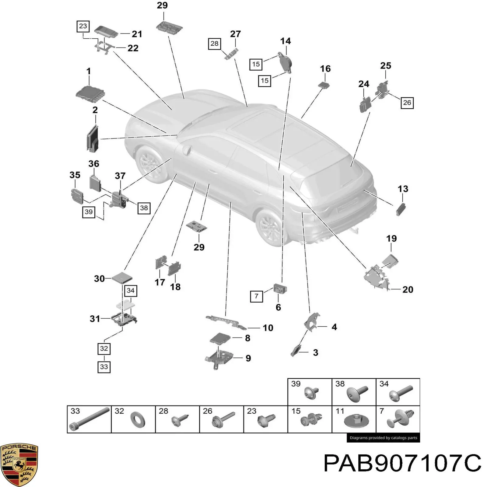 PAB907107C Porsche 
