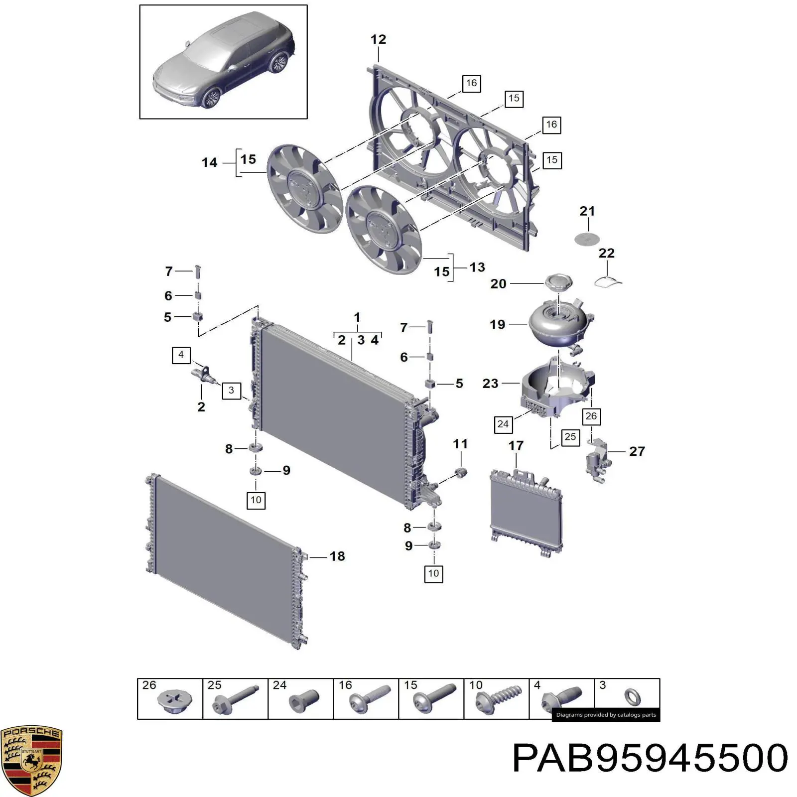  PAB95945500 Porsche