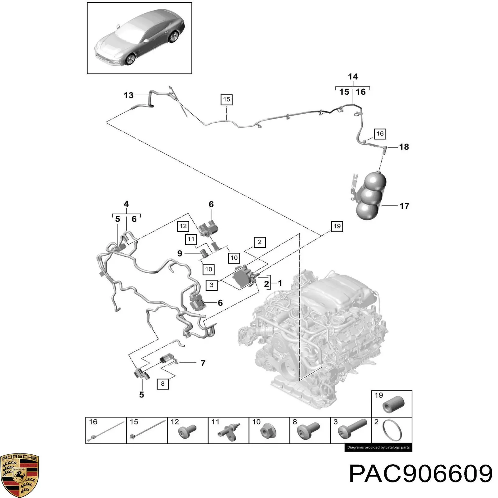  Porsche PAC906609 ціна, від 126.66 USD