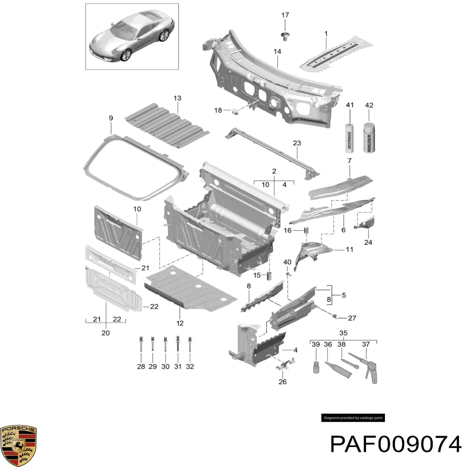 PAF009074 Porsche 