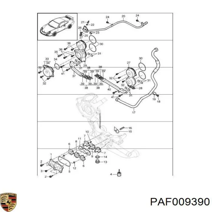 Купити PAF009390 Porsche 