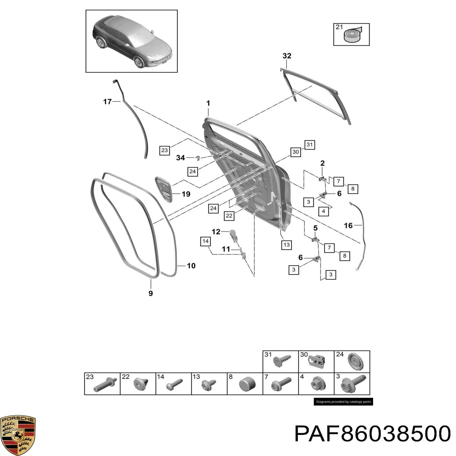  Porsche PAF86038500 ціна, від 15.41 USD