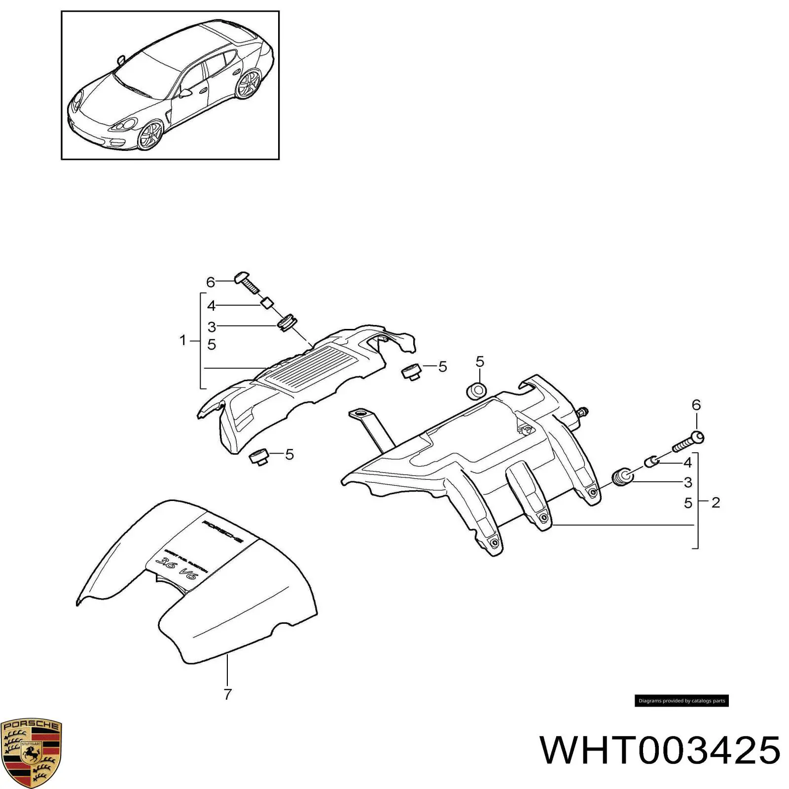  Porsche WHT003425 ціна, від 1.61 USD