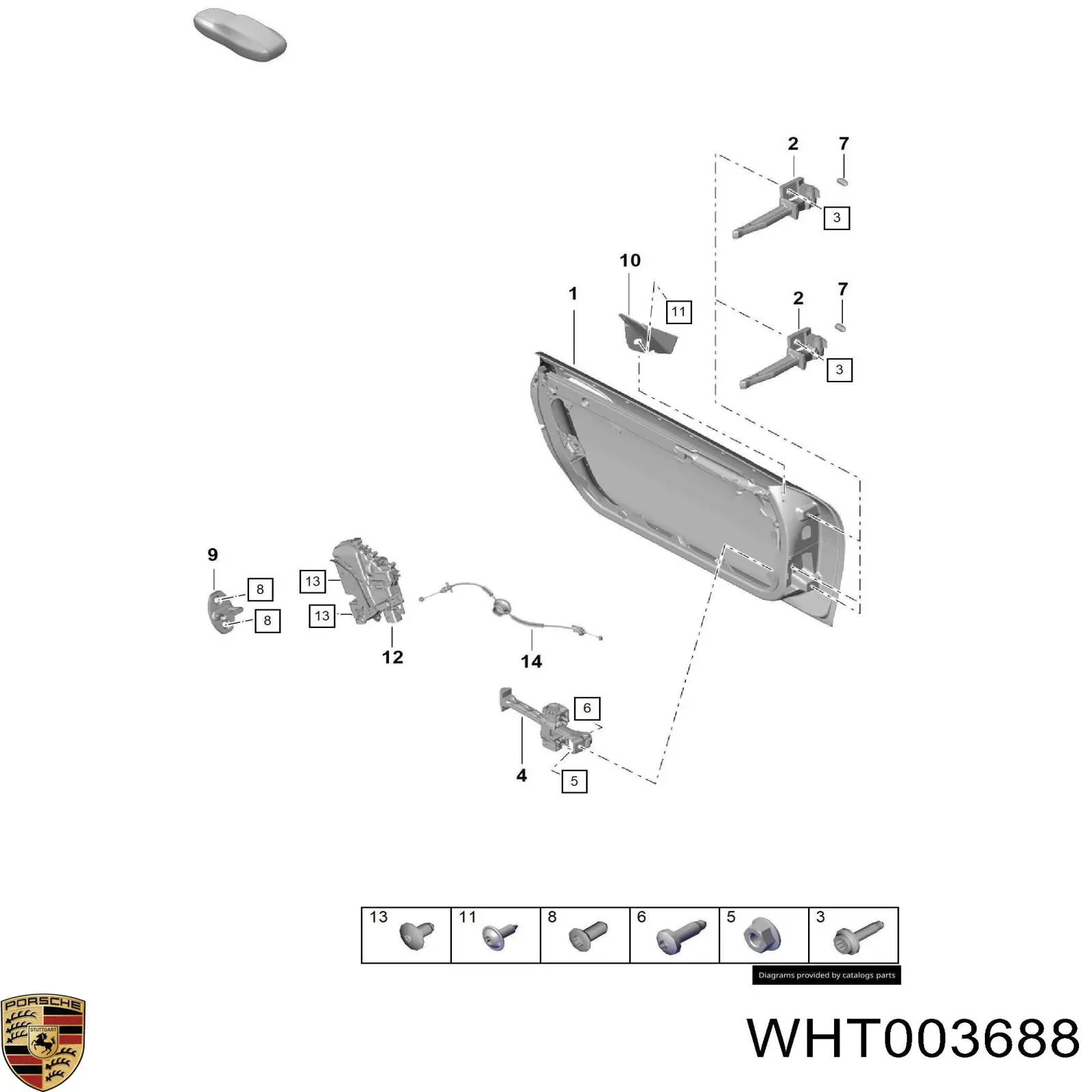  Porsche WHT003688 ціна, від 2.17 USD