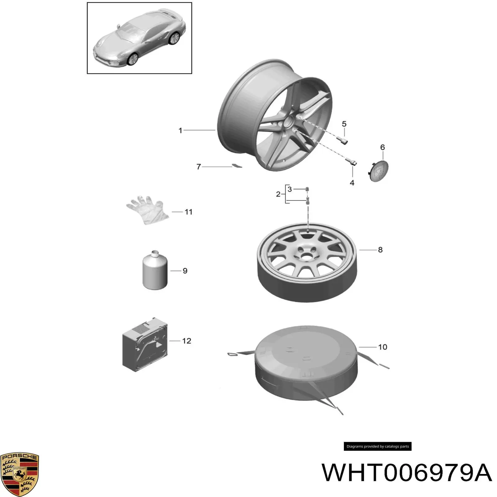 Купити WHT006979A Porsche 