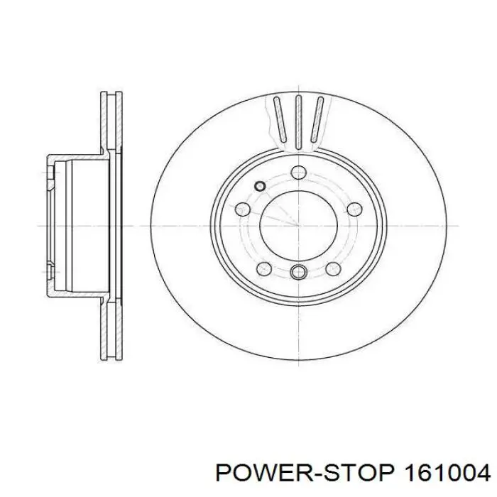 Купити 161004 Power Stop Задні колодки
