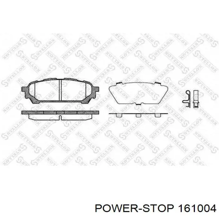 Колодки гальмові задні, дискові 161004 Power Stop