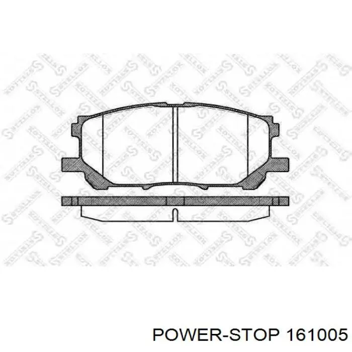 Купити 161005 Power Stop Колодки гальмівні передні, дискові