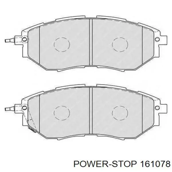 Колодки гальмівні передні, дискові 161078 Power Stop