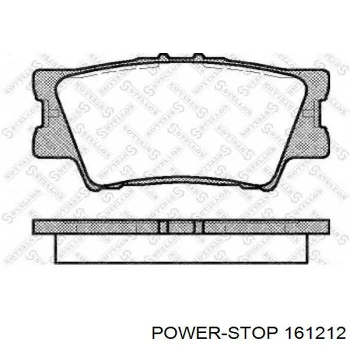 Задні гальмівні колодки Power Stop 161212 ціна, від 23.58 USD