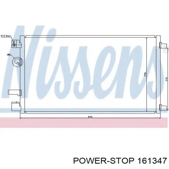 Колодки гальмові задні, дискові 161347 Power Stop