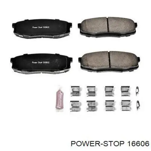 Задні гальмівні колодки Power Stop 16606 ціна, від 20.50 USD