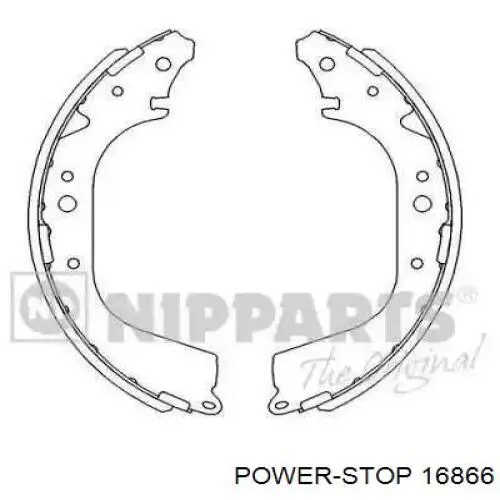 16866 Power Stop Передні гальмівні колодки