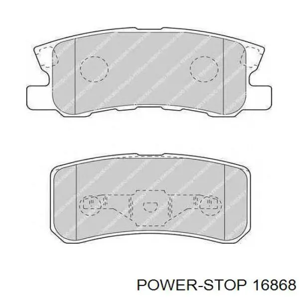 Купити 16868 Power Stop Задні колодки