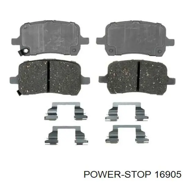 Задні гальмівні колодки Power Stop 16905 ціна, від 18.32 USD